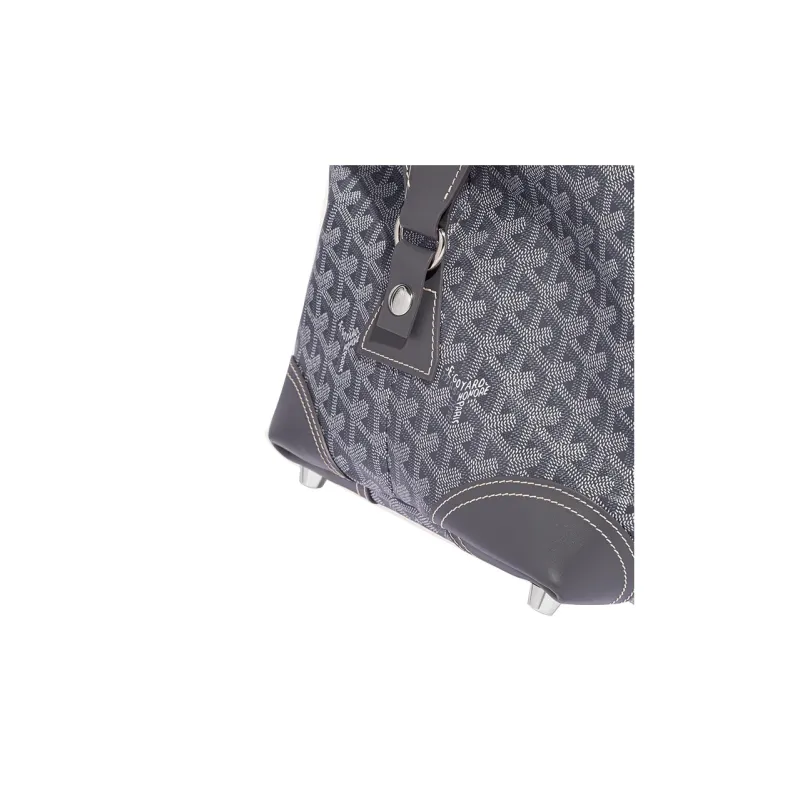 GOYARD Bowling Canvas With Leather Travel Backpack Sports Backpack Unisex Gray-1