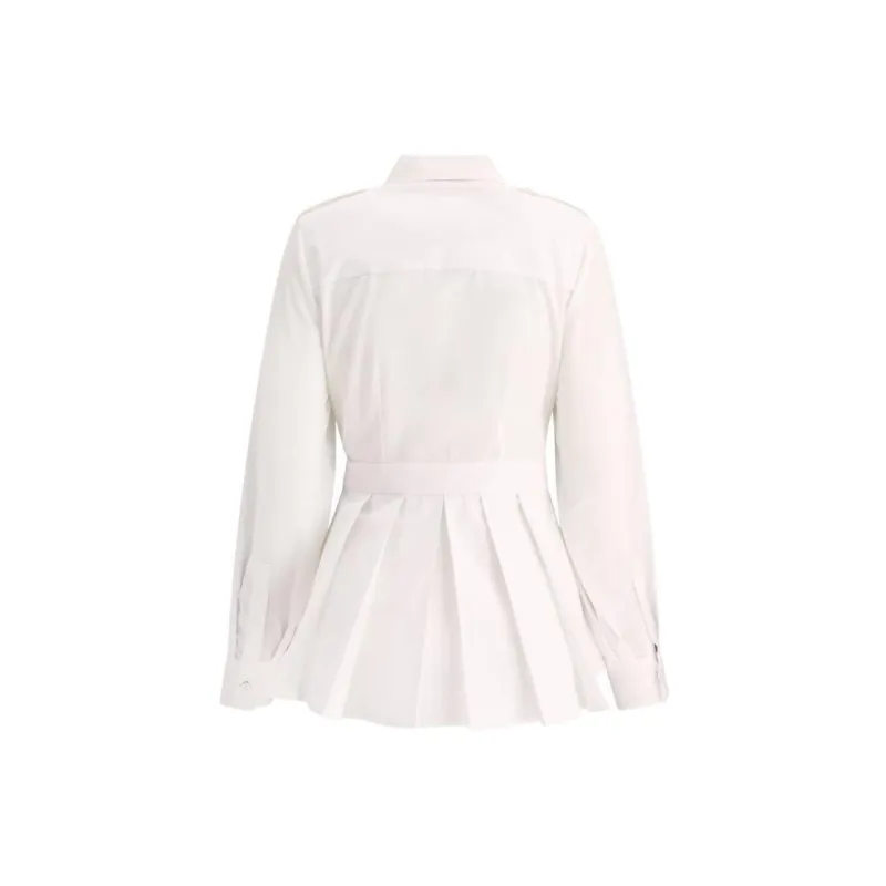 McQ Alexander McQueen Pleated Long Sleeved Shirt-1