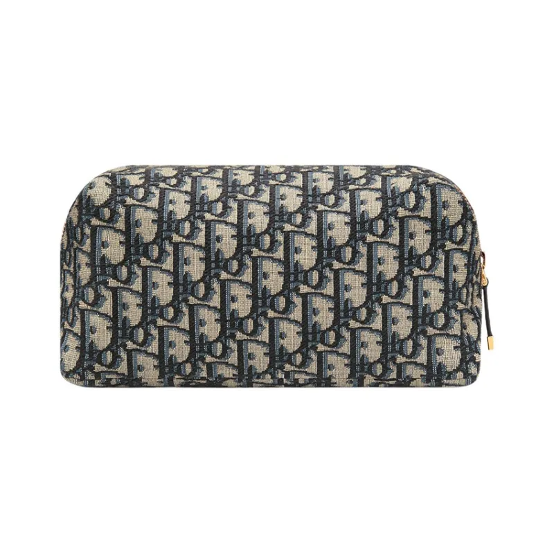 DIOR 30 Montaigne Oblique Jacquard Fabric Clutch Regular Women's Blue-2