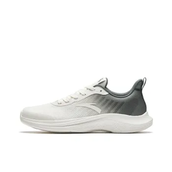 Anta Cushioning Anti Slip And Wear Resistant Low Top Running Shoes Men's Gray Green White