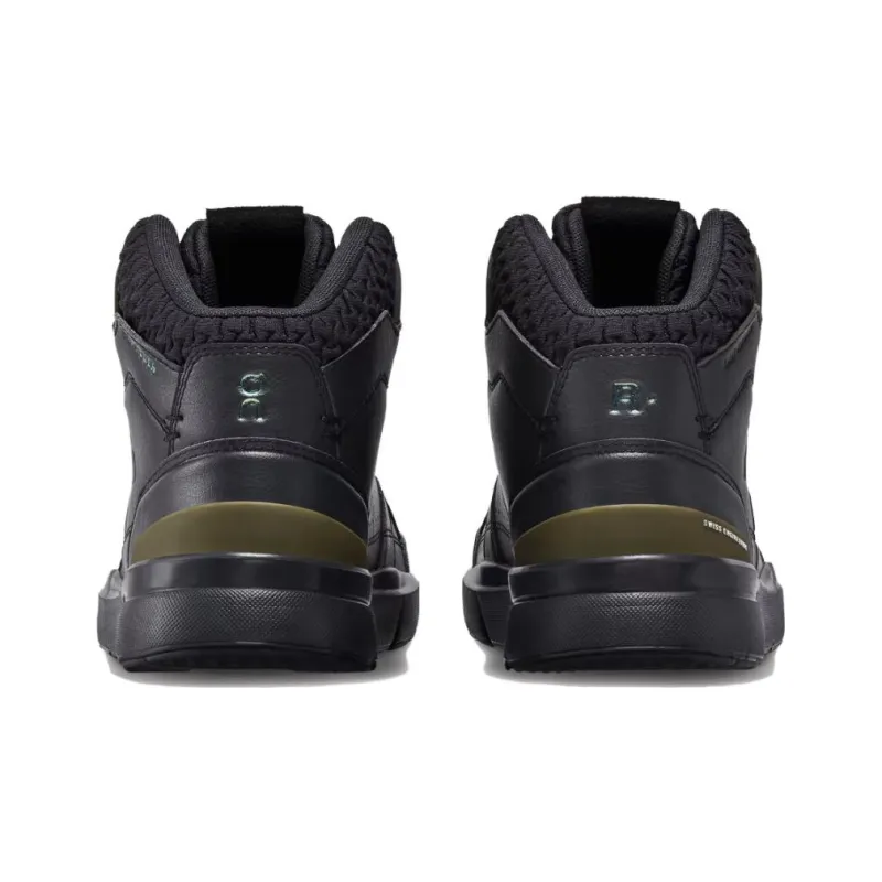 On The Roger Clubhouse Mid Sensa Anti-Slip Wear-Resistant Mid-Top Skateboard Shoes Women's Black-4