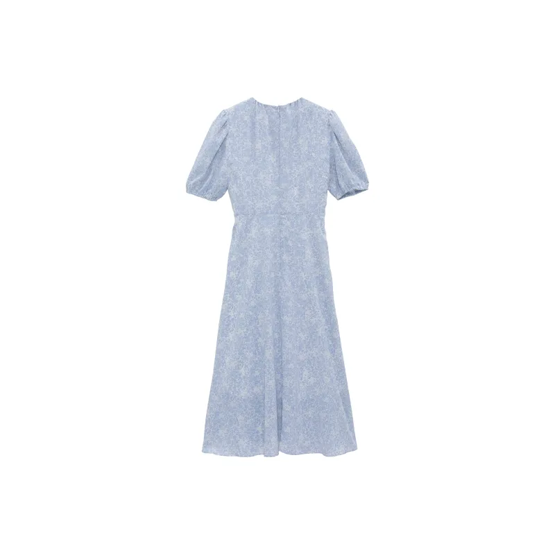 Fstudio Short Sleeved Dresses Women's Blue-1
