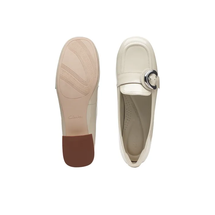 Clarks Qilu Daisy Collection Casual Single Shoes Women's White-2