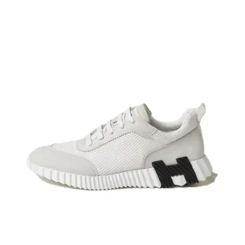 HERMES Bouncing Low Top Casual Shoes Men's White