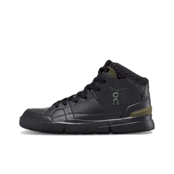 On The Roger Clubhouse Mid Sensa Anti-Slip Wear-Resistant Mid-Top Skateboard Shoes Women's Black