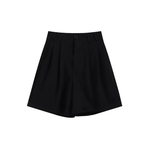 MINCOCROSEPEPPAR Casual Shorts Women's Black