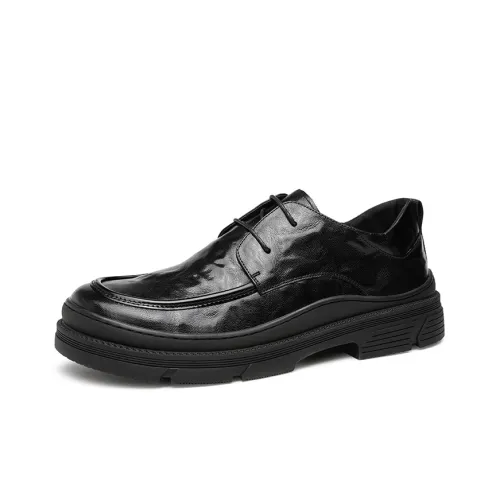 HUANAI Men's Casual Shoes Men Low-Top Black