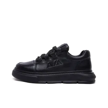 Anthony Miles Slip Resistant Water Resistant And Wear Resistant Low Top Skateboard Shoes Men's Black