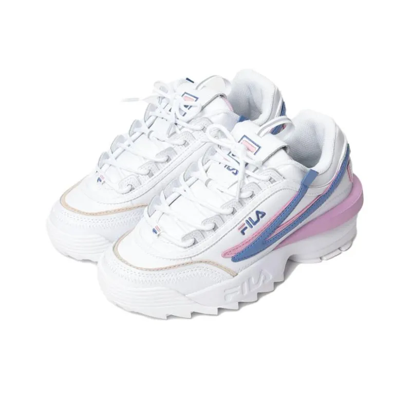 FILA Disruptor 2 2 Exp Anti-Slip Wear-Resistant Low-Top Casual Shoes Women's White Pink-1