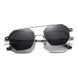 Bright Light Gunmetal Frame with Black Lens