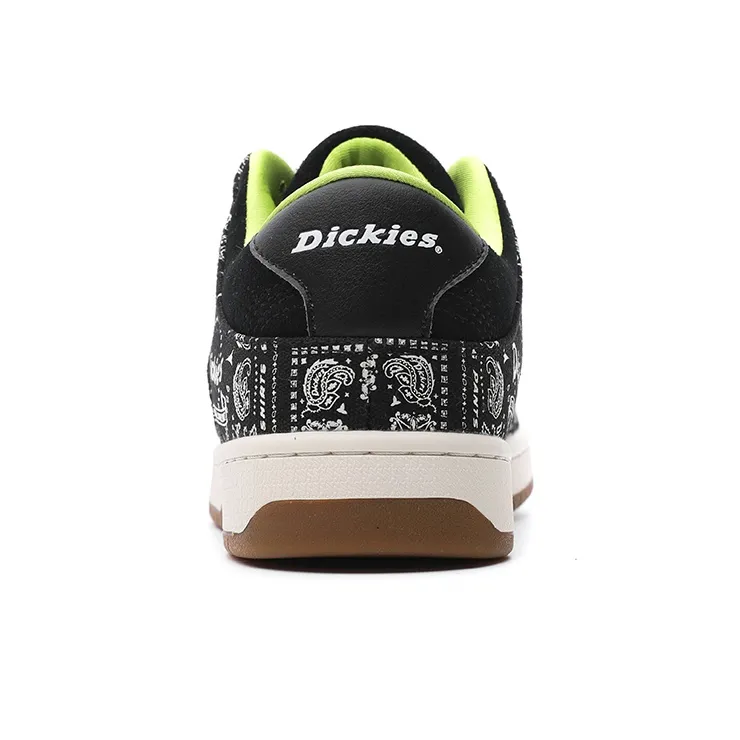 Dickies Trendy Multicolor Comfortable Versatile Low Top Skateboard Shoes Men's Black White-3
