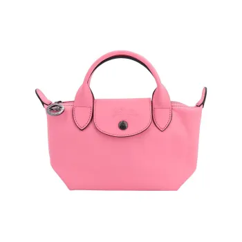 LONGCHAMP Le Pliage Xtra Cow Leather One Shoulder Handbags Mini Women's Flesh Pink