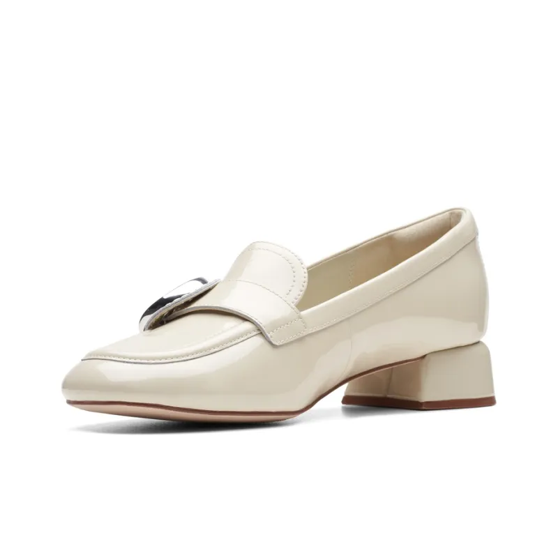 Clarks Qilu Daisy Collection Casual Single Shoes Women's White-1
