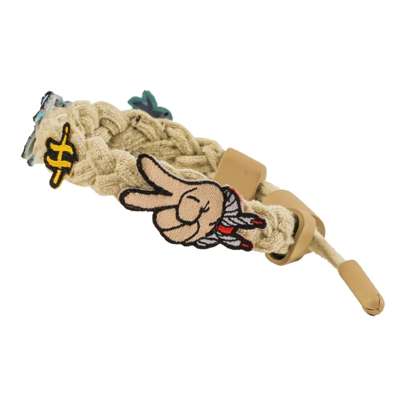 Rastaclat Alloy Small Lion Woven Bracelet Cord Unisex-11