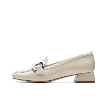 Clarks Qilu Daisy Collection Casual Single Shoes Women's White