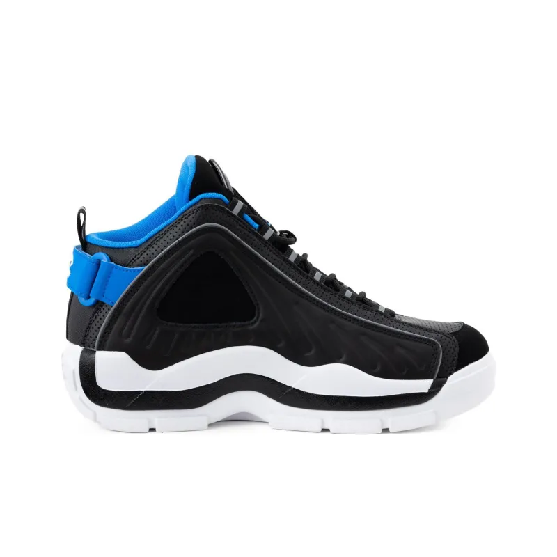 FILA Grant Hill 2 Gb Non-slip Wear-resistant Shock Absorption High-Top Vintage Basketball Shoes Men's Black Blue-1