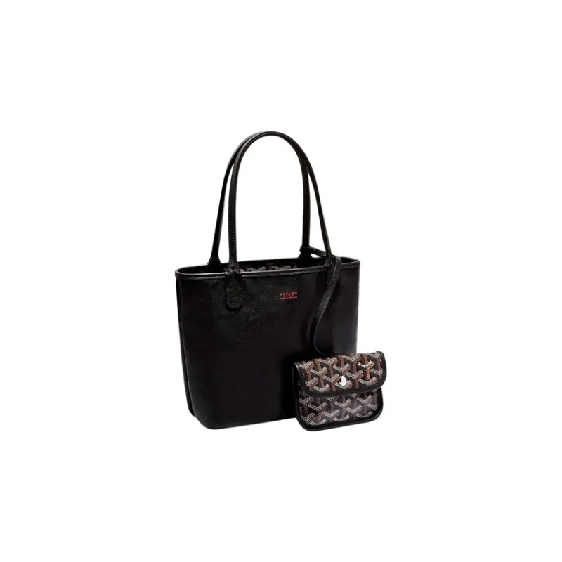 GOYARD Anjou Canvas With Leather Combo Bag Tote Shoulder Bag, Handbag Mini Women's Pink-1