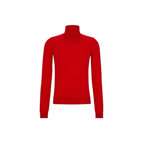 HUGO BOSS Sweaters Men Red