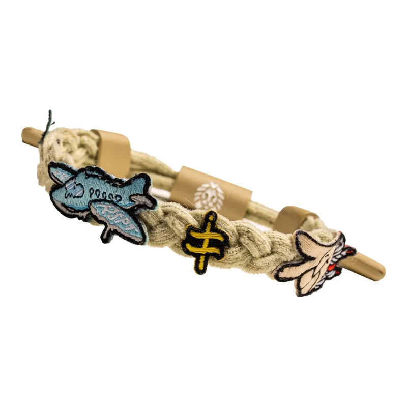 Rastaclat Alloy Small Lion Woven Bracelet Cord Unisex-9