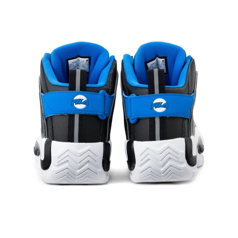 FILA Grant Hill 2 Gb Non-slip Wear-resistant Shock Absorption High-Top Vintage Basketball Shoes Men's Black Blue-3