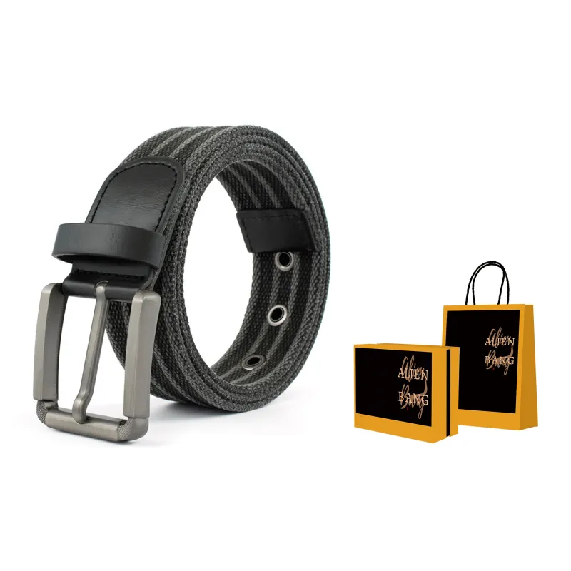 ALIEN BANG Nylon Leather Belts Unisex 3.8CM-1