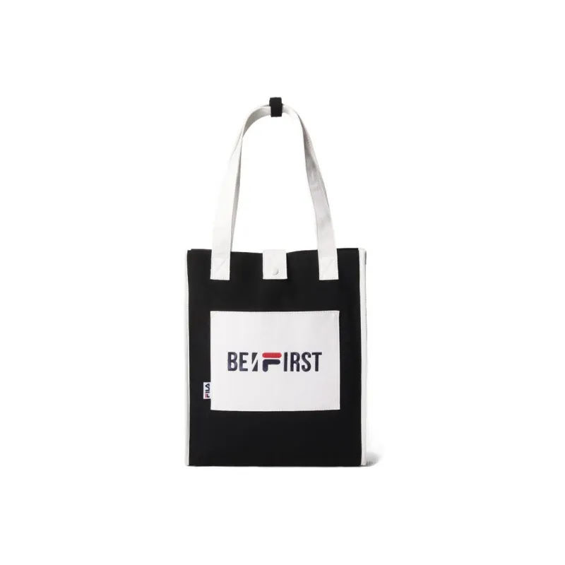 FILA Tote Bag Shopping Bag Shoulder Bag Handbag Unisex Black-0
