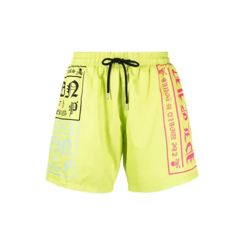 PHILIPP PLEIN Swimming Shorts Men Yellow