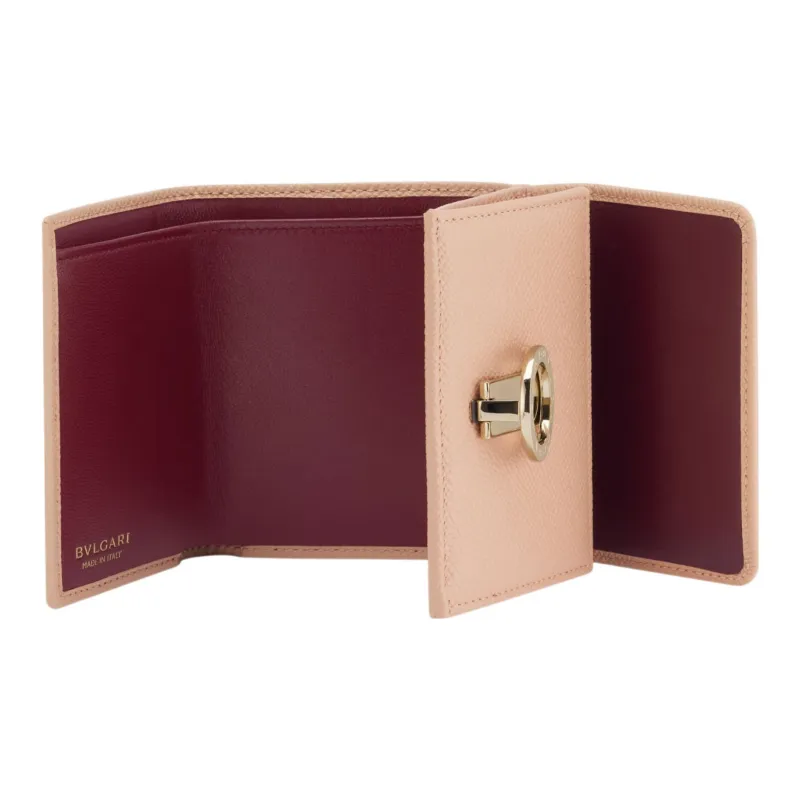 BVLGARI Calfskin Wallet Women's Pink-1