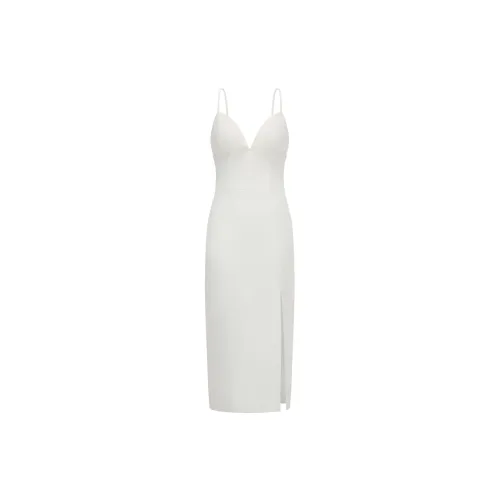 HOUSE OF NIGHTFLY Slip Dresses Women's White