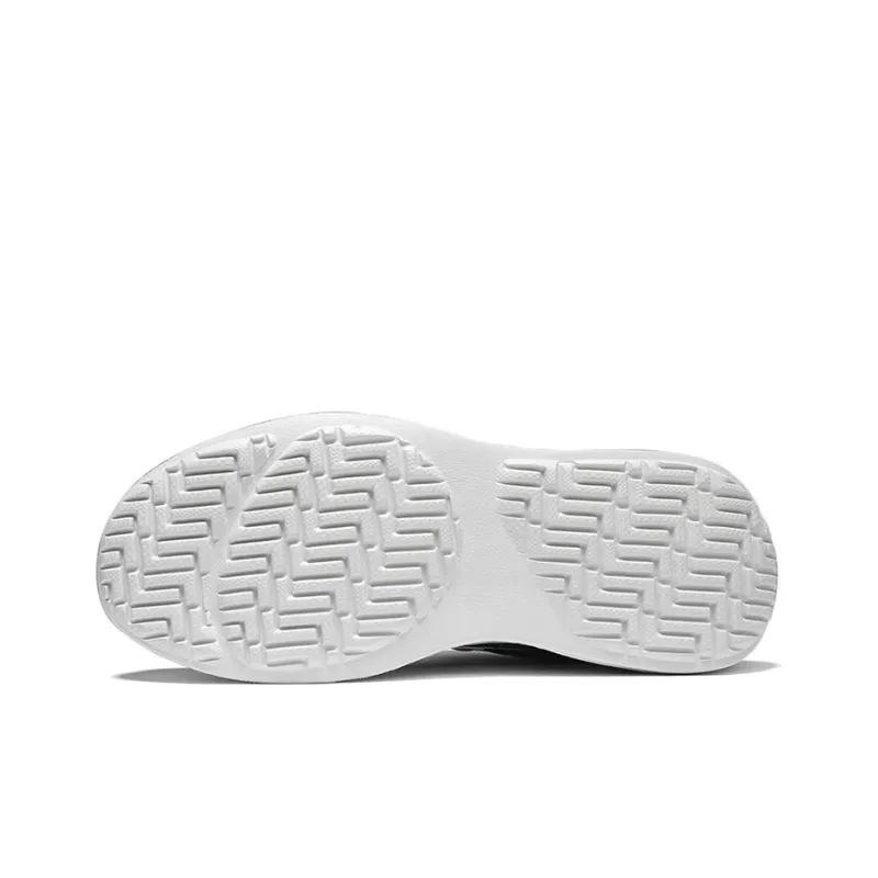 Jeep Cushioning Anti Slip Wear Resistant Breathability Low Top Casual Running Shoes Men's White Blue-6