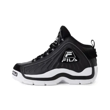 FILA Grant Hill 2 Gb Anti-Slip Wear-Resistant Mid-Top Vintage Basketball Shoes Men's Black White