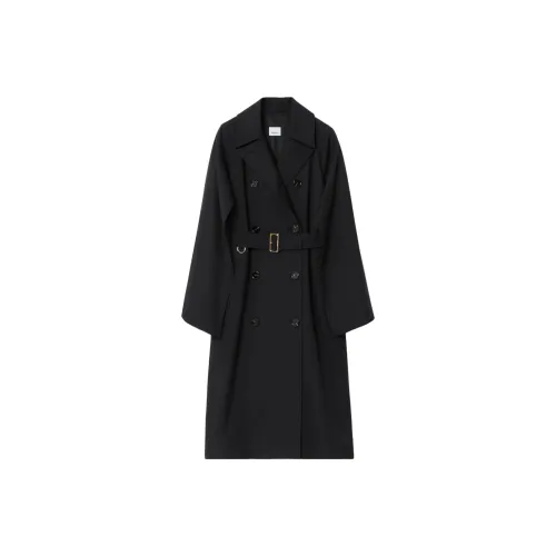 Burberry Trench Coats Women's Black