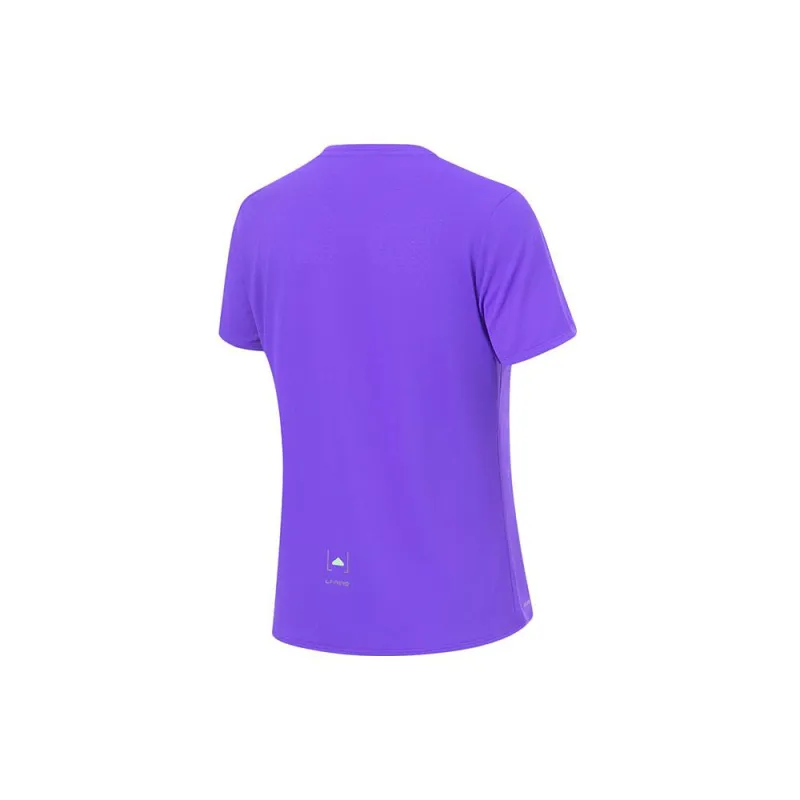 LINING Running Collection T Shirts Women's Fluorescent Starlight Purple-1