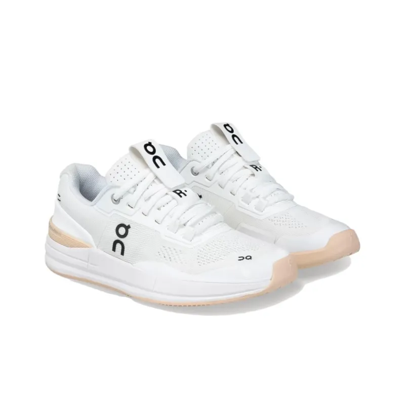 On The Roger Pro Cushioning Low-Top Running Shoes Women's White-2