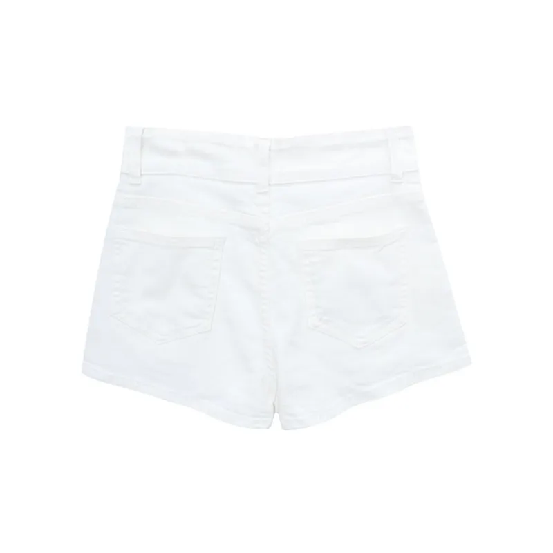 FOCOS STUDIO Denim Shorts Women's White-1