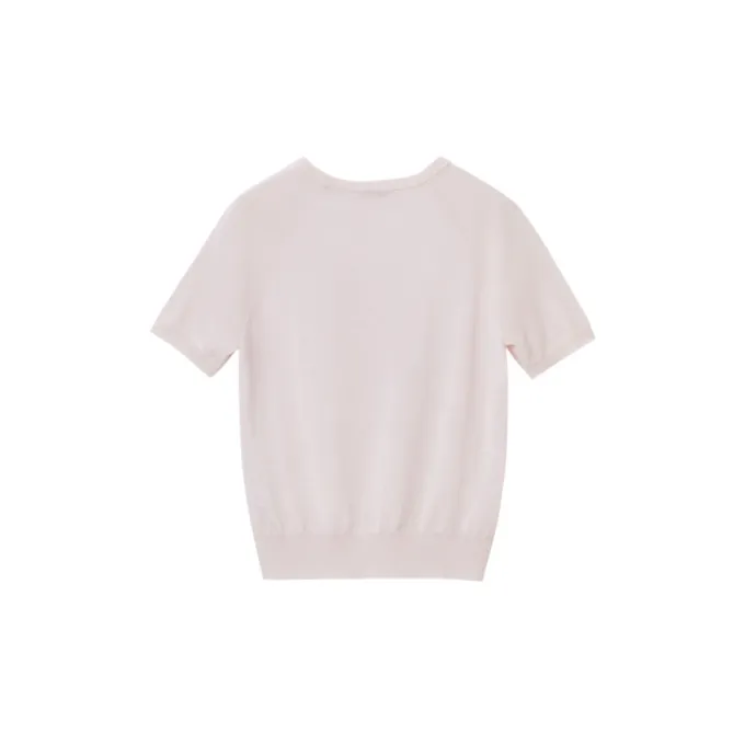OVV Knitwear Women's Nude Pink Trim A9-1