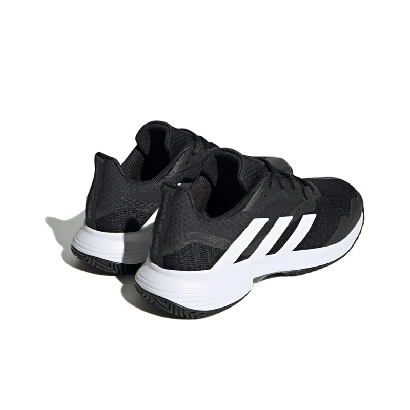 Adidas Courtjam Control Core Black Cloud White Grey Four-3