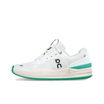 On The Roger Pro Breathable Support Low Top Training Running Shoes Women's White Green
