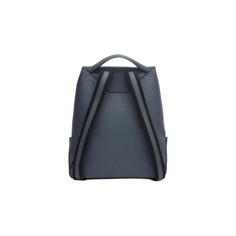 Valextra Millepunte Calfskin Backpack Medium Size Men's Blue-1