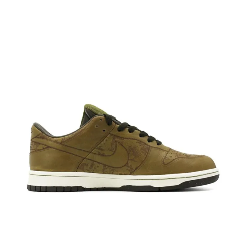 Nike Dunk Durable Lightweight And Breathable Low-Top Skateboard Shoes Men's Olive Green-1