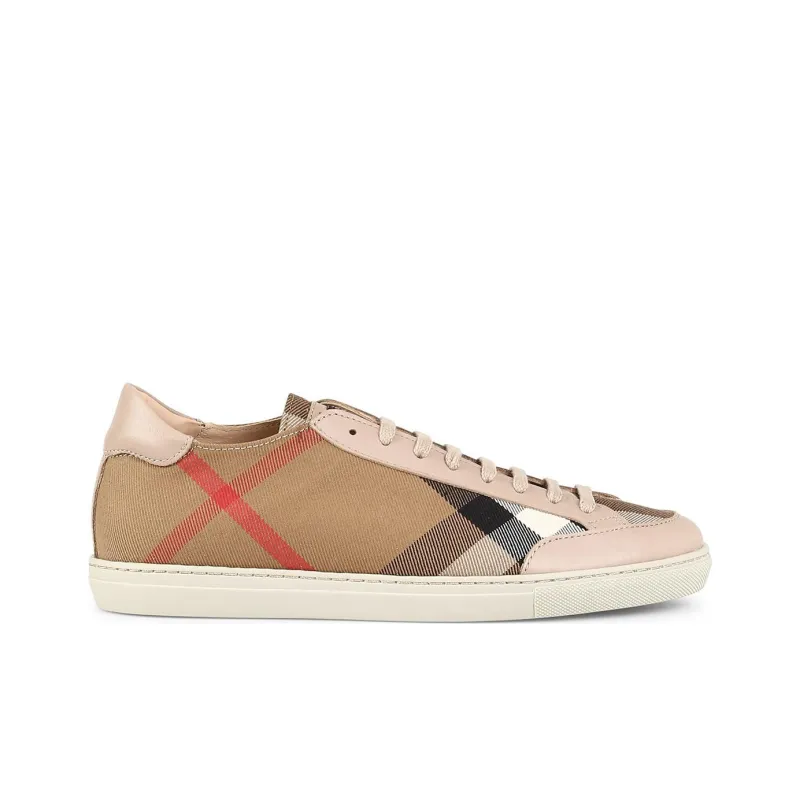 Burberry Low Top Skateboard Shoes Men's Brown-1