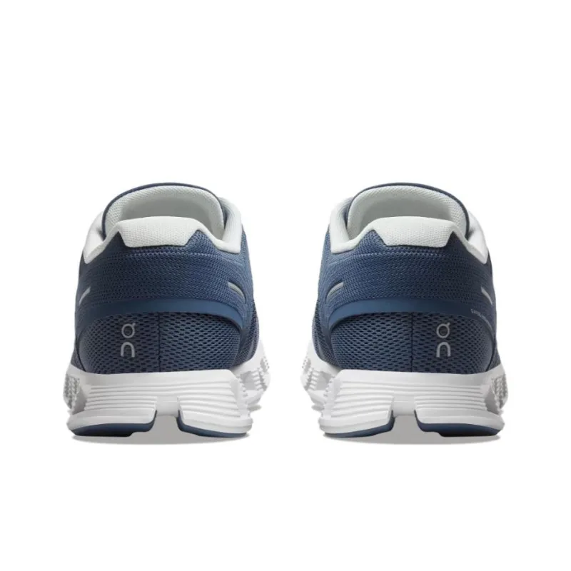 On Running Cloud 5 Denim White Women's-3