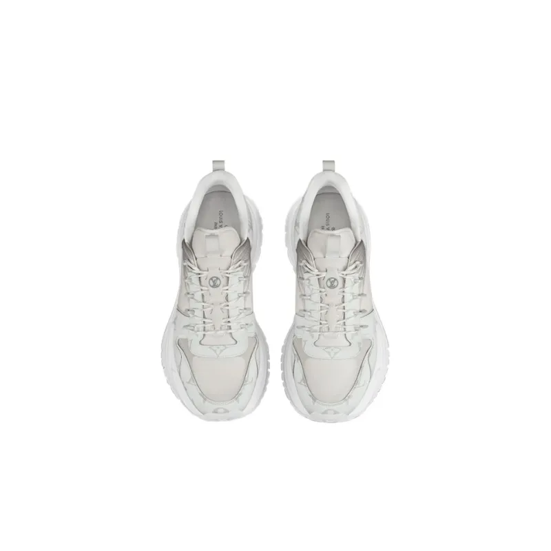 LOUIS VUITTON Run Away Cushioning Wear-Resistant Low-Top Casual Shoes Men's White-3
