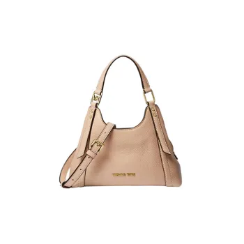 MICHAEL KORS Pebbled Leather Tote Bag Shopping Bag Handbag Shoulder Bag Crossbody Bag Small Size Women's Milk Tea Beige