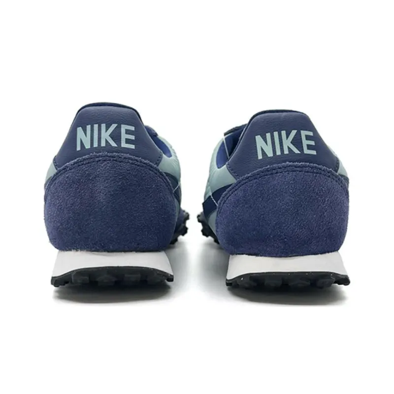 Nike Waffle Racer Abrasion Resistant Slip Resistant Low Top Casual Shoes Men's Blue-4