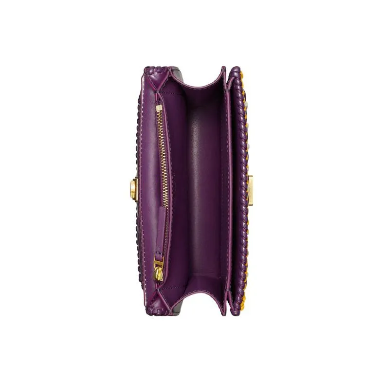 TORY BURCH Eleanor Patent Leather With Leather Trim Crossbody Bag, Shoulder Bag Trumpets Women's-2
