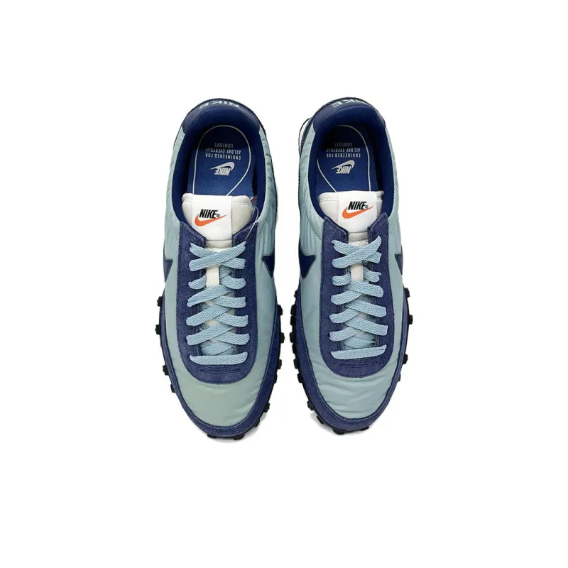 Nike Waffle Racer Abrasion Resistant Slip Resistant Low Top Casual Shoes Men's Blue-3