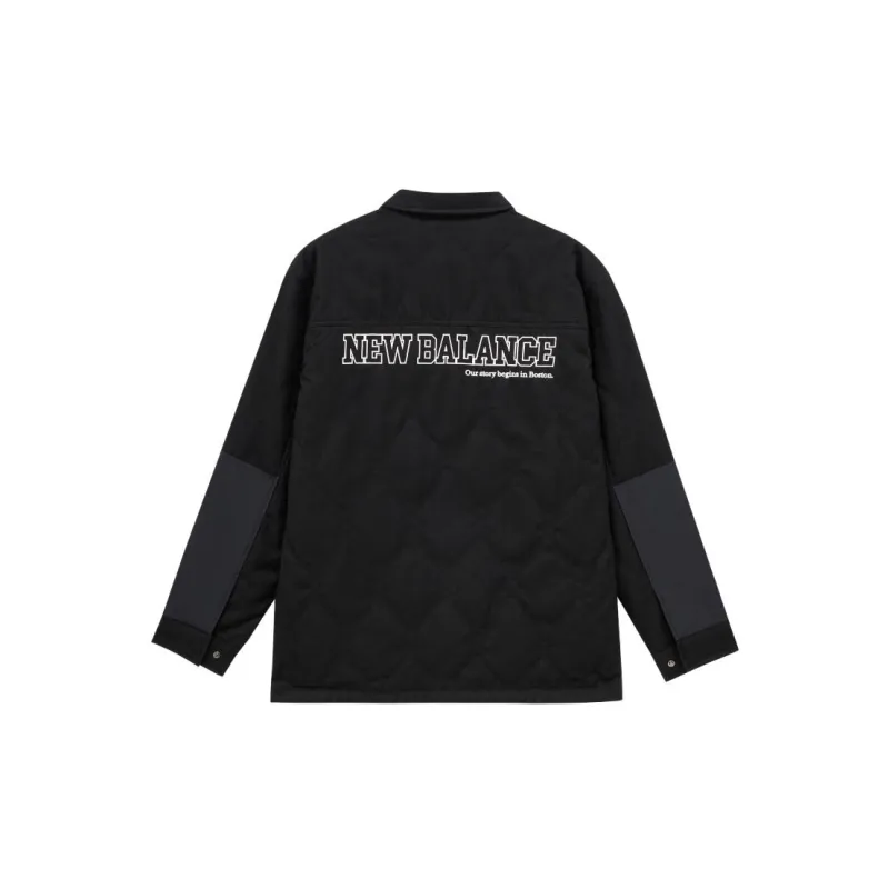 New Balance Puffer Jackets Men Black-1