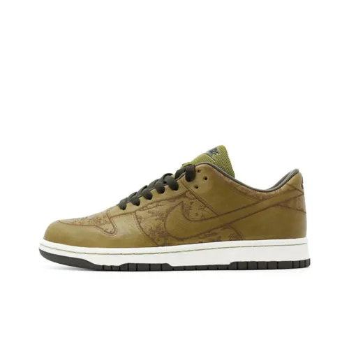 Nike Dunk Durable Lightweight And Breathable Low-Top Skateboard Shoes Men's Olive Green