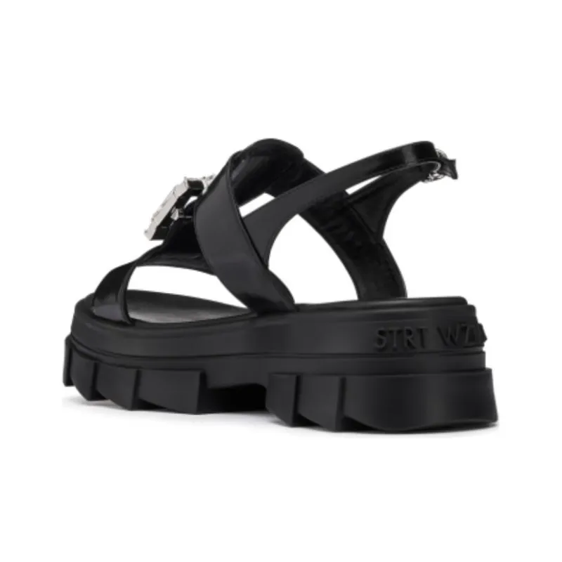 Stuart Weitzman/SW SAINT TROPEZ NOHO SANDAL Strap Sandals Women's Black-3